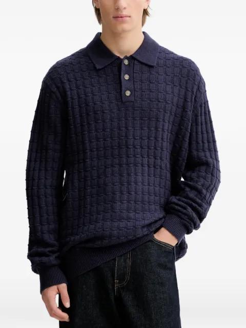 Gustav polo-collar sweater by LES DEUX