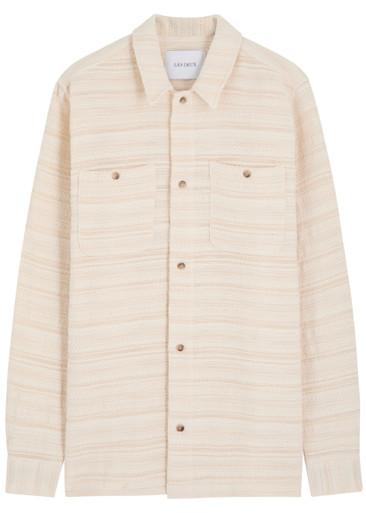 Jonas embroidered woven overshirt jacket by LES DEUX