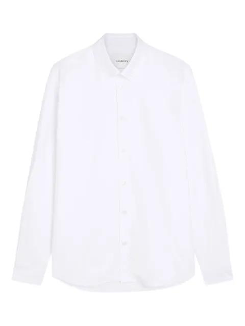 Konrad embroidered-logo shirt by LES DEUX