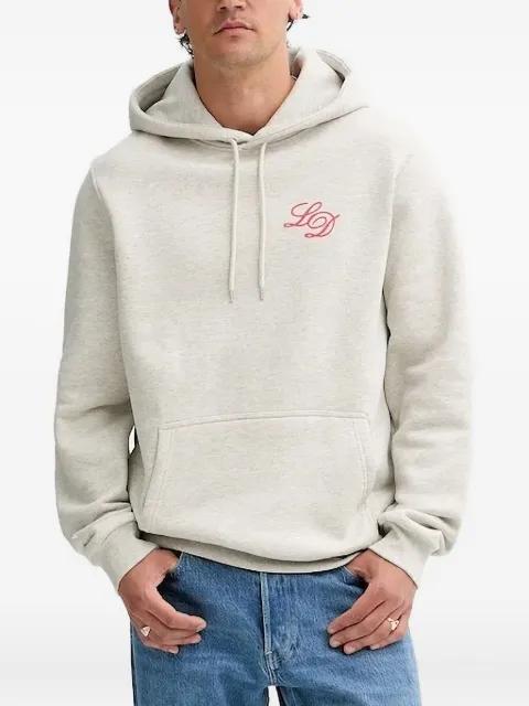 LD logo-embroidered hoodie by LES DEUX