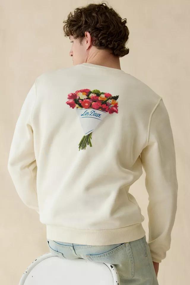 Les Deux Bouquet Graphic Crew Neck Sweatshirt by LES DEUX