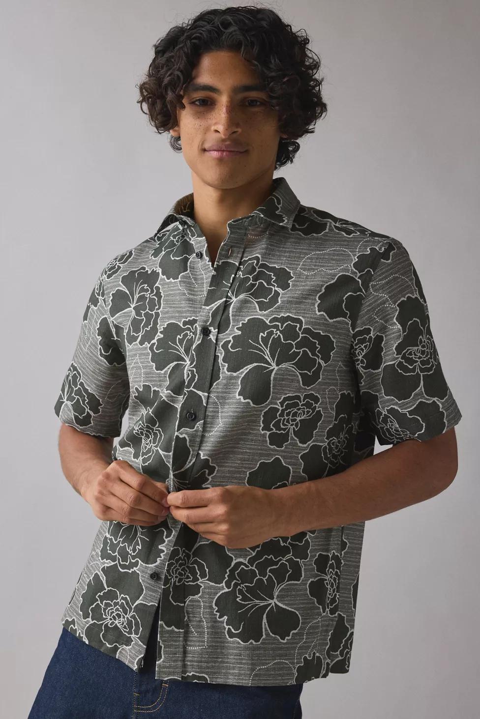 Les Deux Charlie Poppy Allover Print Shirt by LES DEUX