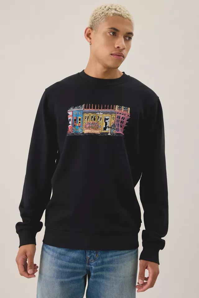 Les Deux Market Graphic Crew Neck Sweatshirt by LES DEUX