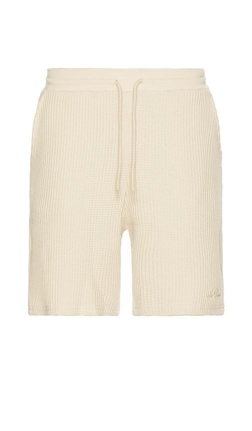 Les Deux Otto Waffle Jersey Shorts in White by LES DEUX