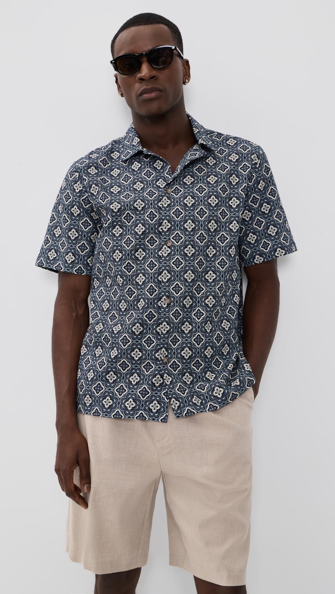 Lukas Arabesque Short Sleeve Shirt by LES DEUX