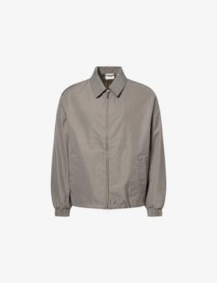 Mini Check-Print Zipper Woven Jacket by LES DEUX