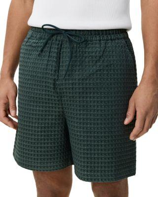 Seersucker Check 6.3" Drawstring Shorts by LES DEUX