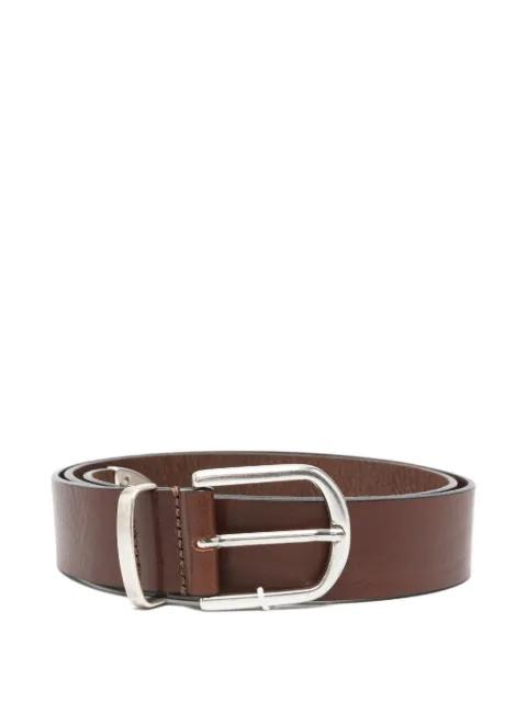Witten buckle-fastening leather belt by LES DEUX