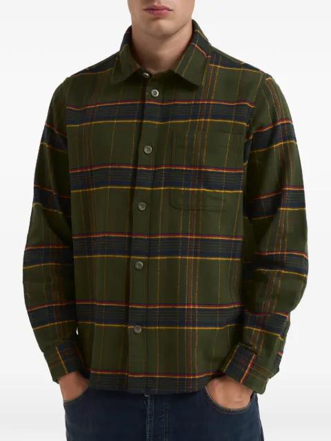 check-pattern chest-pocket shirt by LES DEUX