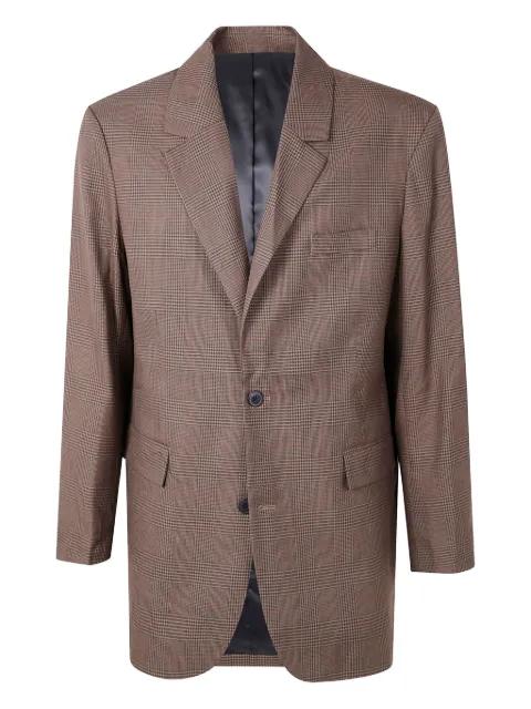 checked wool blazer by LES DEUX