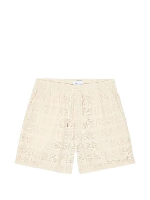 drawstring open-work deck shorts by LES DEUX