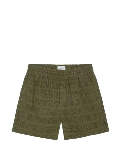 drawstring open-work deck shorts by LES DEUX
