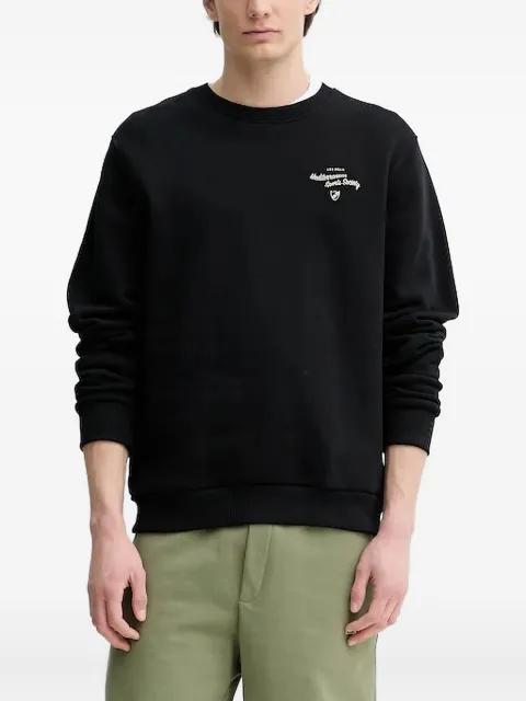 graphic-print crew-neck sweatshirt by LES DEUX