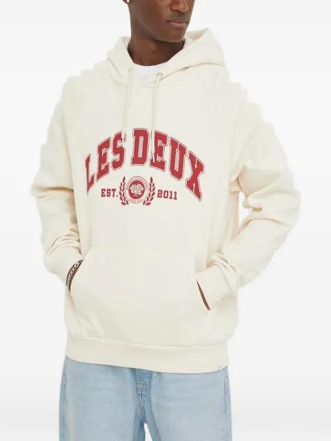 graphic-print hoodie by LES DEUX