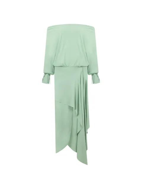 asymmetrical draped maxi dress by LES FILLES D'EVA
