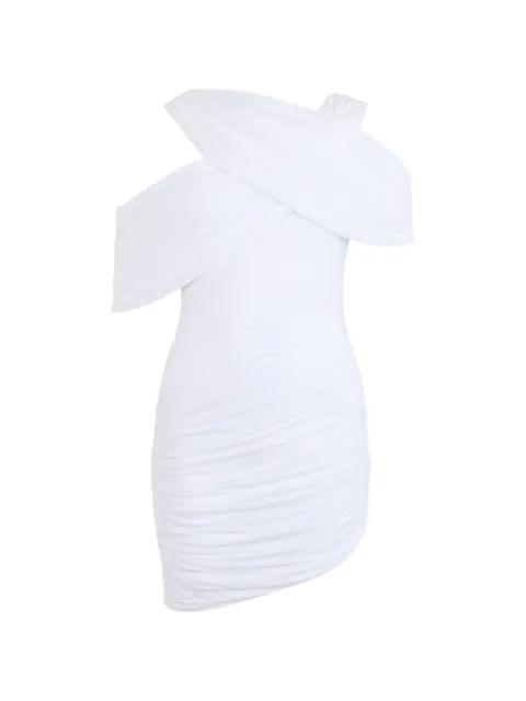 asymmetrical ruched mini dress by LES FILLES D'EVA
