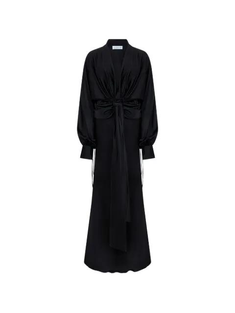 knotted draped dress by LES FILLES D'EVA