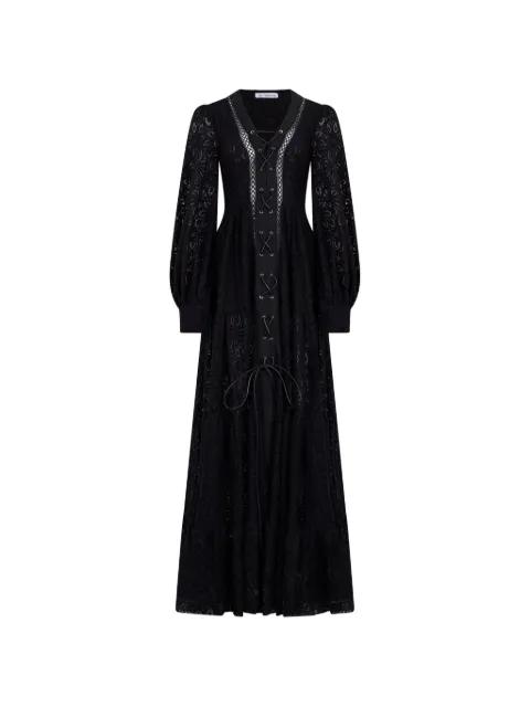 lace-up tiered dress by LES FILLES D'EVA