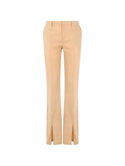 slit-detail trousers by LES FILLES D'EVA