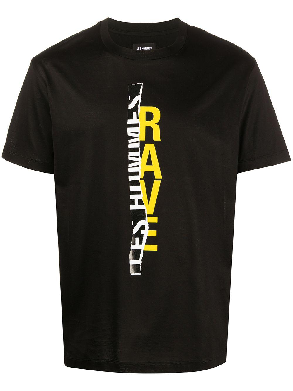 logo print T-shirt by LES HOMMES