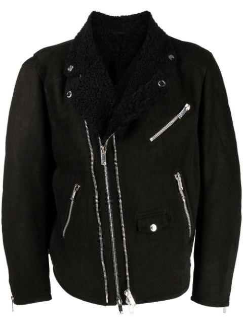 suede biker jacket by LES HOMMES
