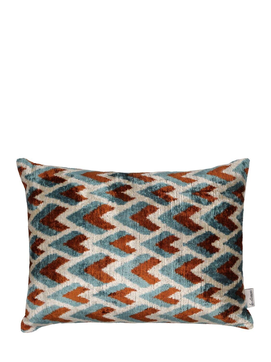Silk & Cotton Velvet Cushion by LES OTTOMANS