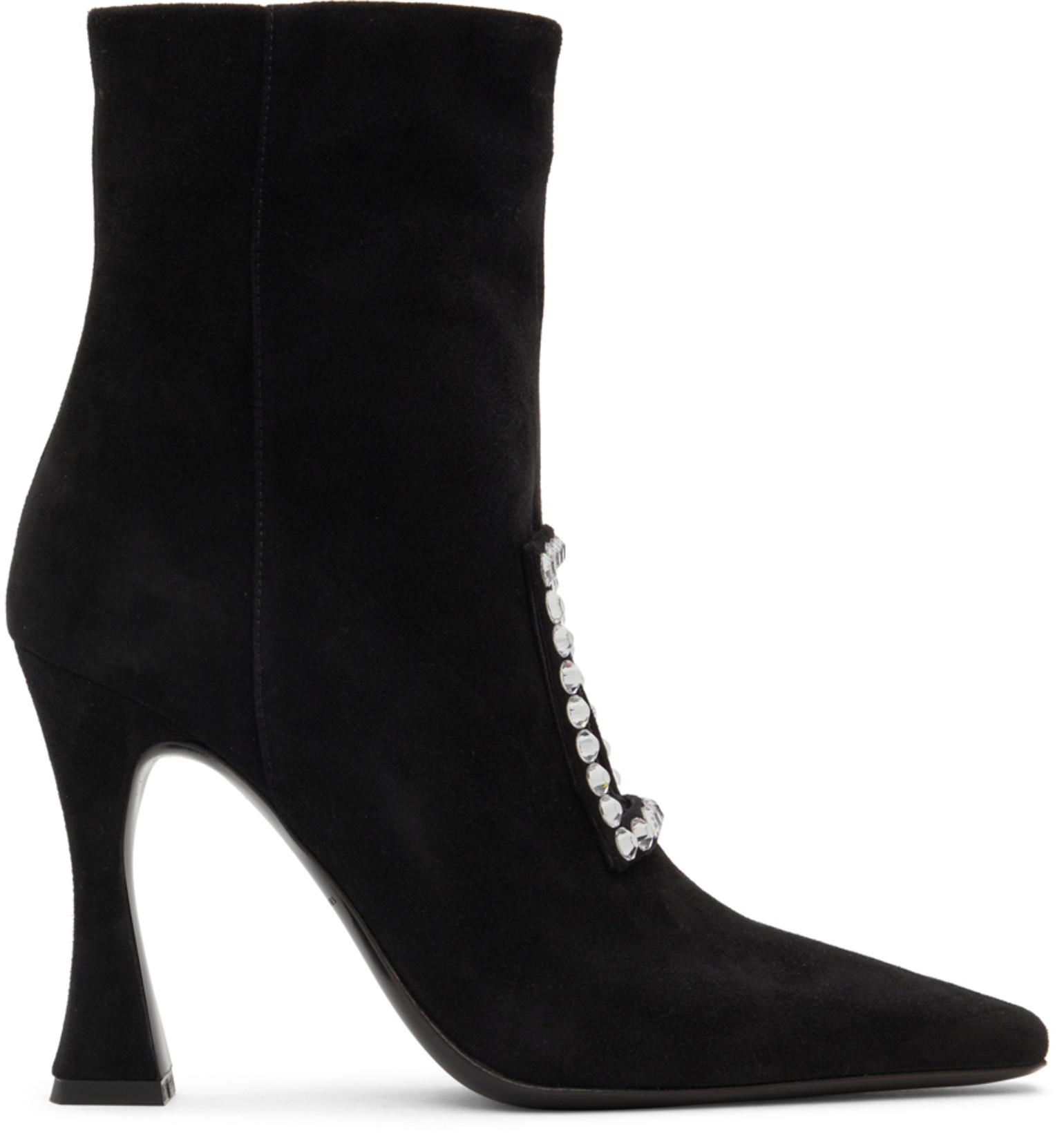 Black Hoya Boots by LES PETITS JOUEURS