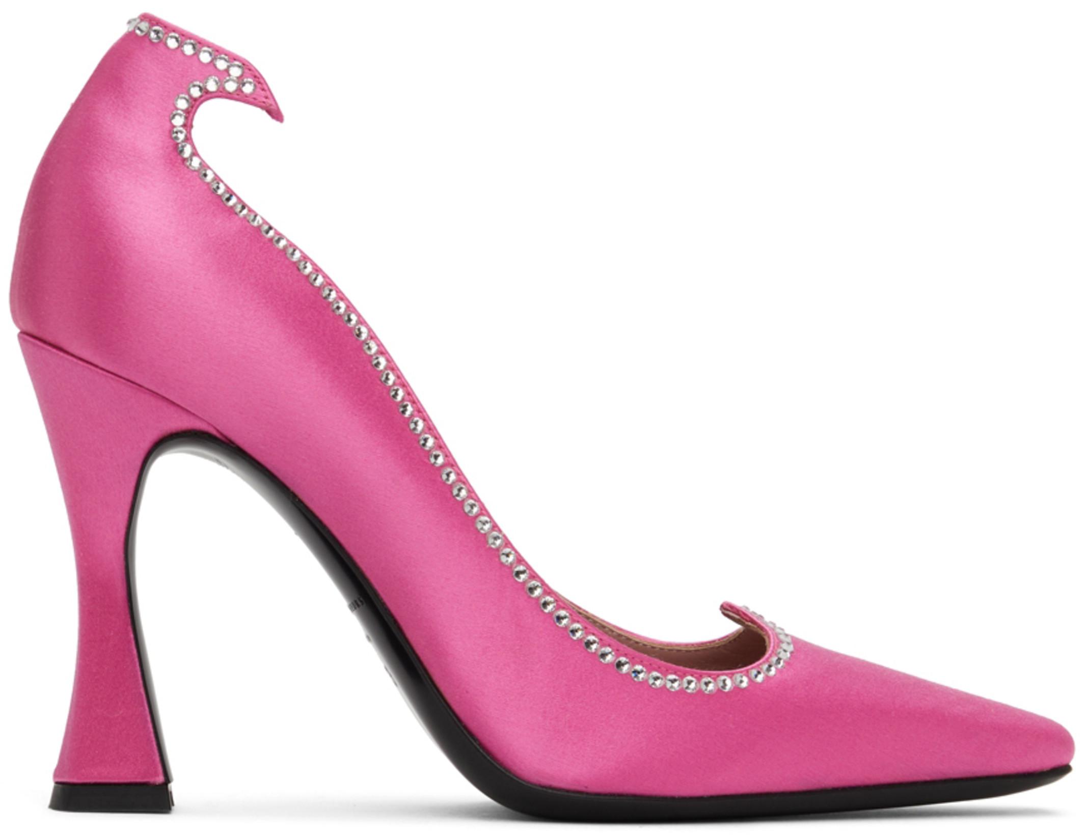 Pink Taya Heels by LES PETITS JOUEURS