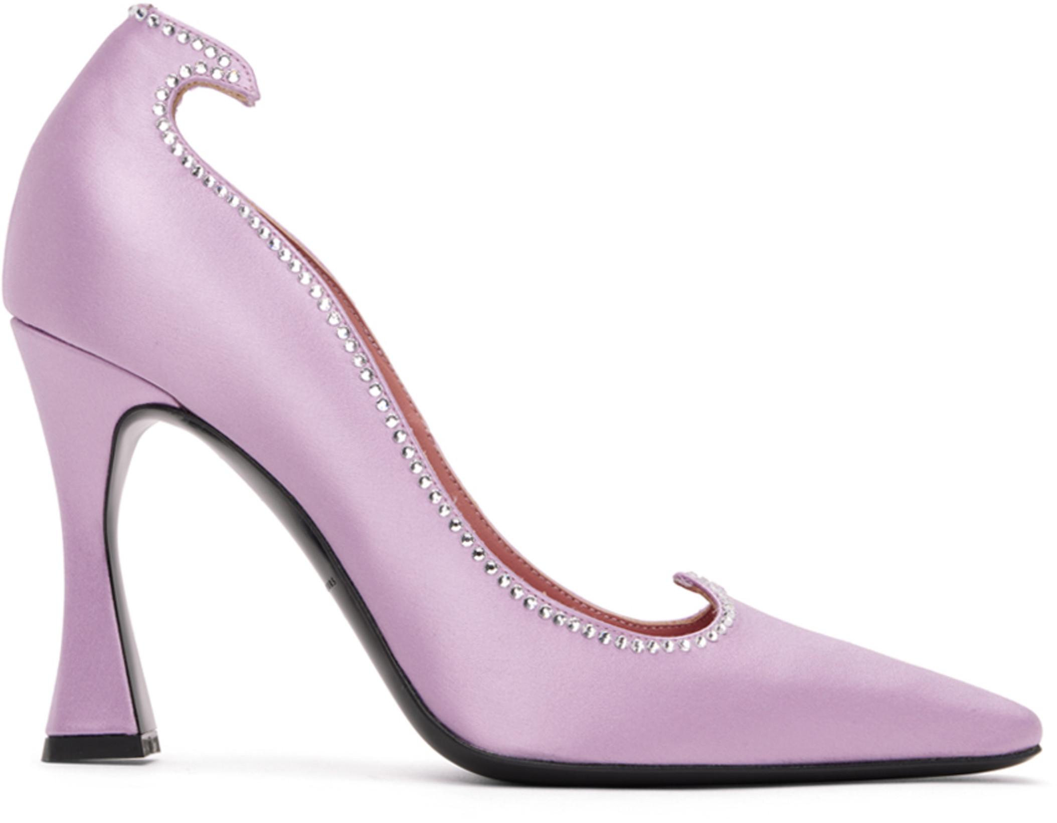 Purple Taya Heels by LES PETITS JOUEURS