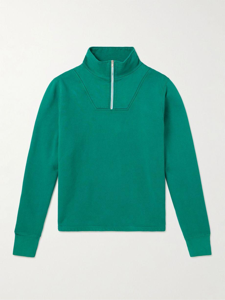 Cotton-Jersey Half-Zip Sweatshirt by LES TIEN