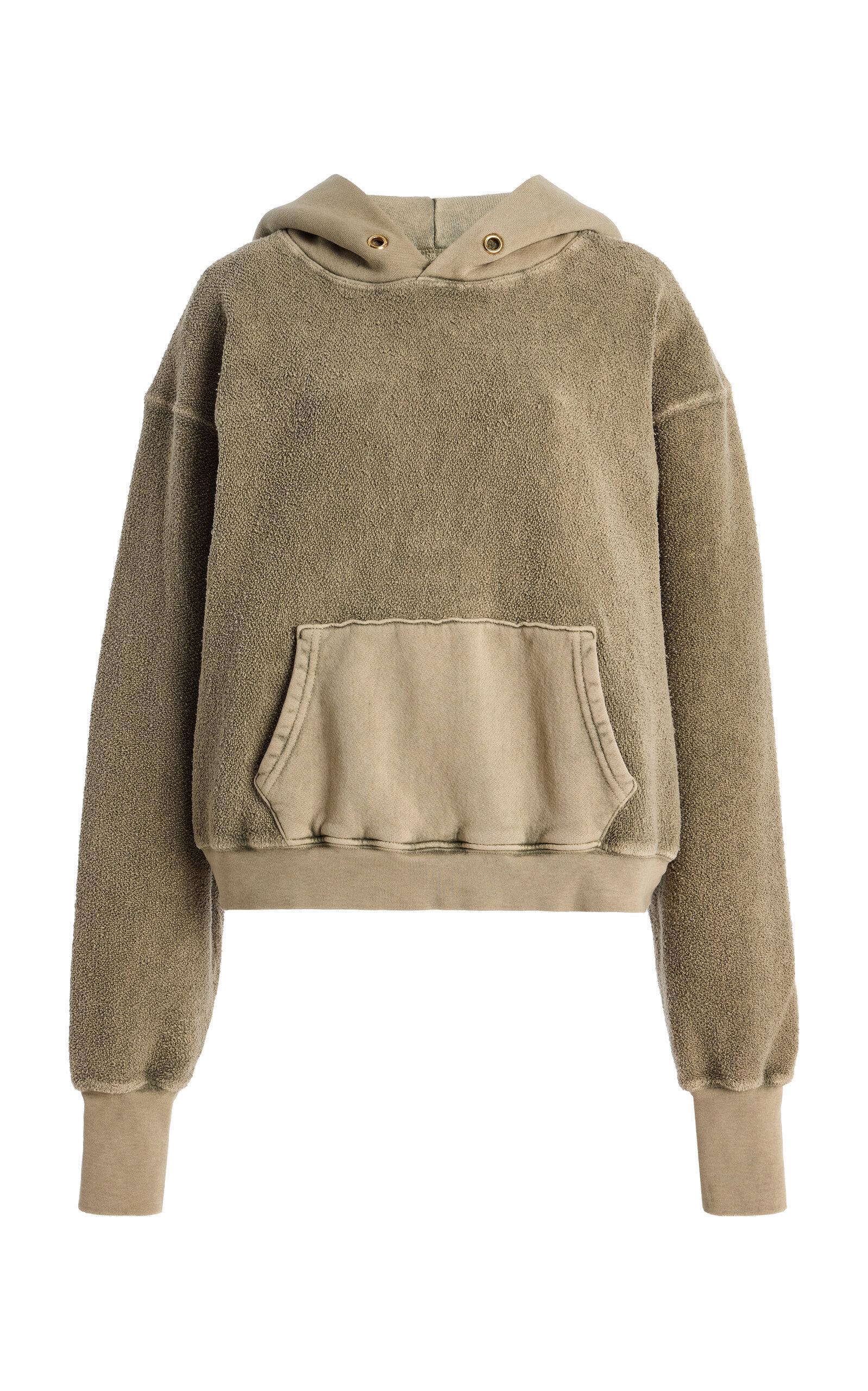 Les Tien Cara Cropped Cotton Hoodie - Moda Operandi by LES TIEN