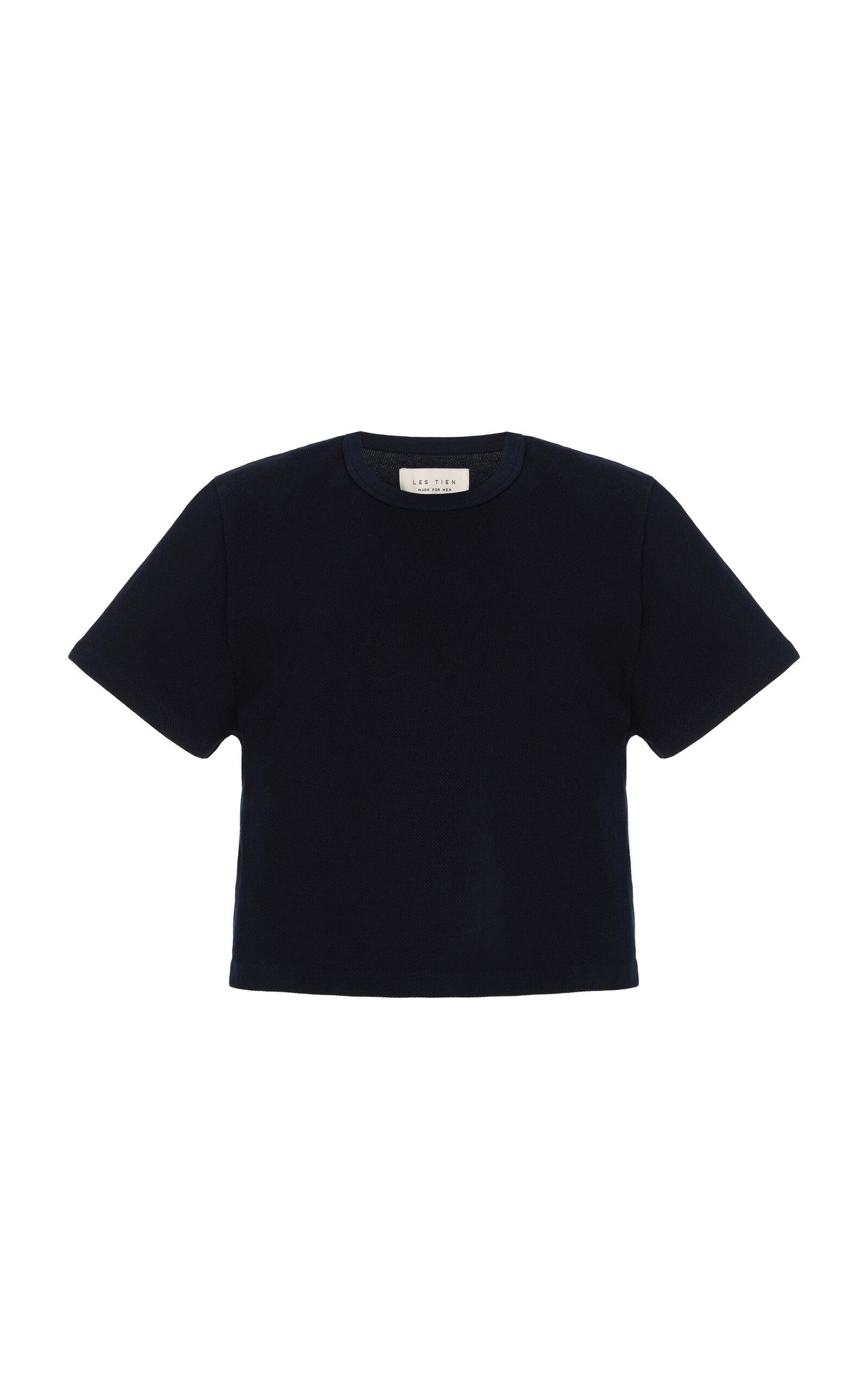 Les Tien Daria Cropped Cotton T-Shirt - Moda Operandi by LES TIEN Les Tien Daria Cropped Cotton T-Shirt - Moda Operandi by LES TIEN