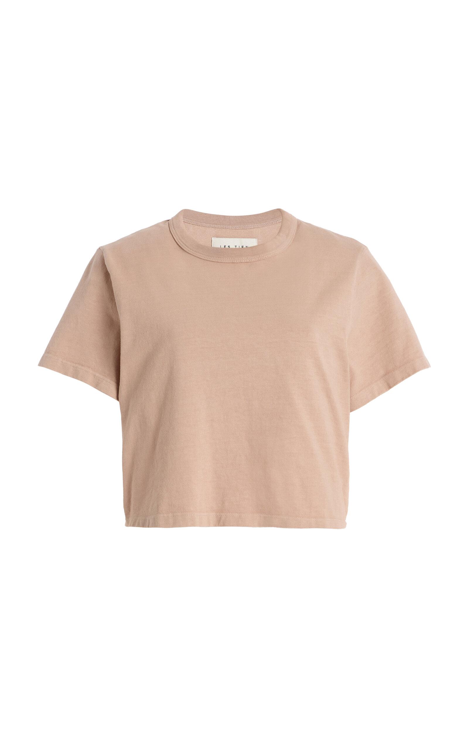 Les Tien Daria Cropped Cotton T-Shirt - Moda Operandi by LES TIEN Les Tien Daria Cropped Cotton T-Shirt - Moda Operandi by LES TIEN