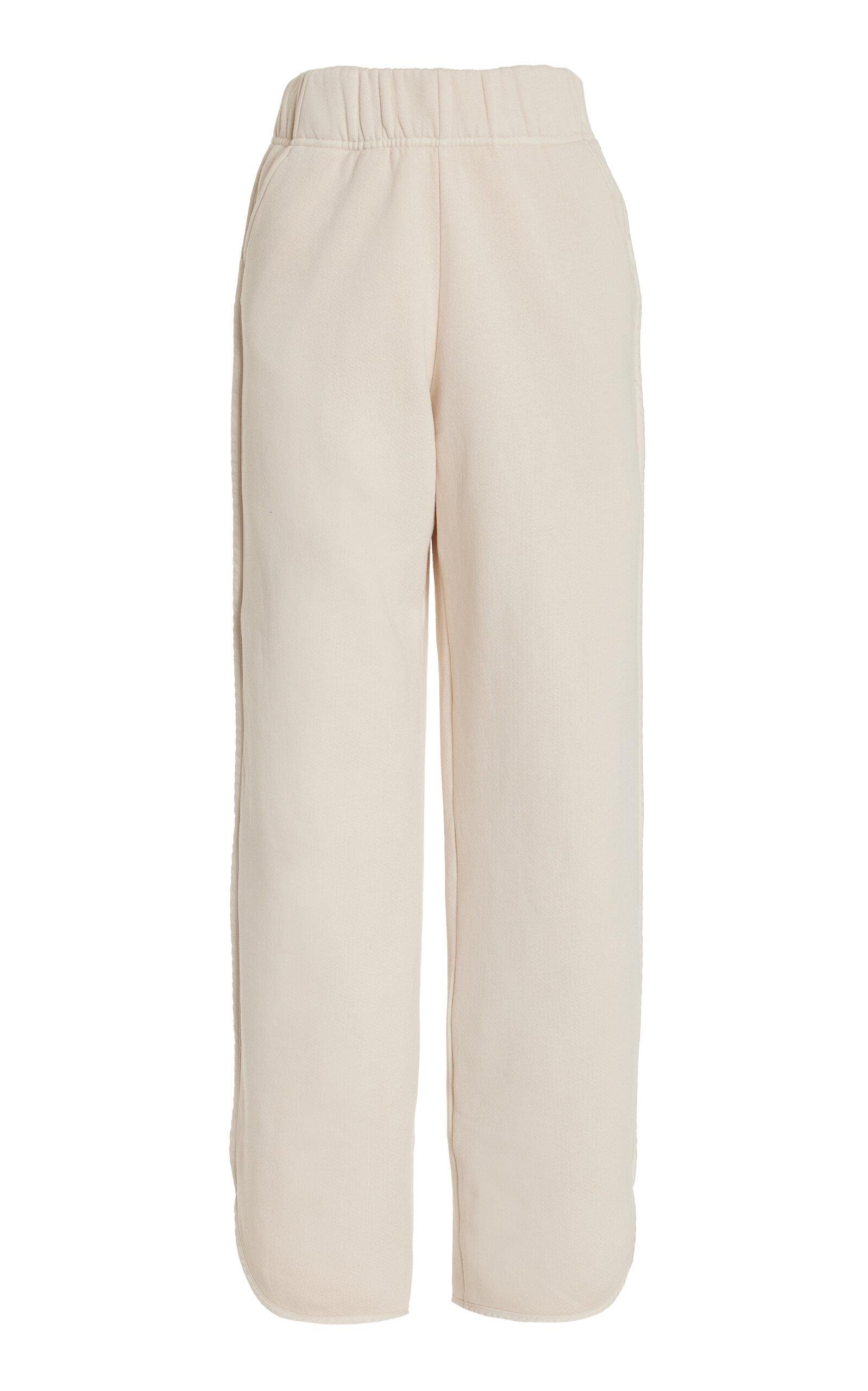 Les Tien - Olympia Cotton Sweatpants - Ivory - S - Moda Operandi by LES TIEN