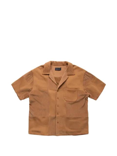 patchwork cuban shirt by LES TIEN