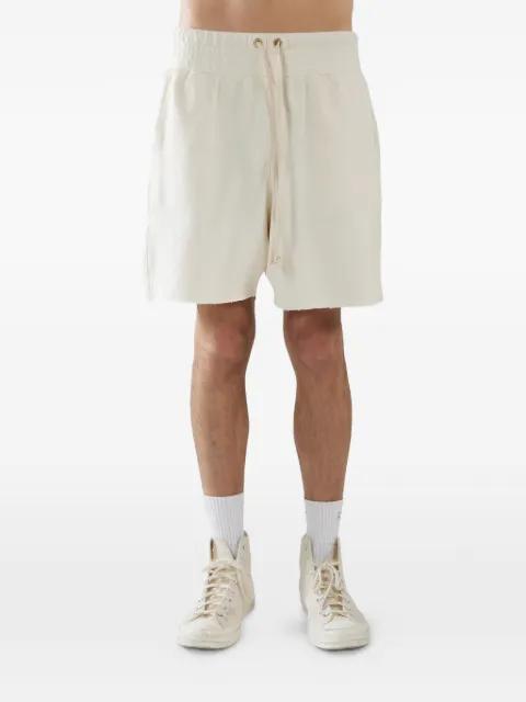 raw-cut drawstring shorts by LES TIEN