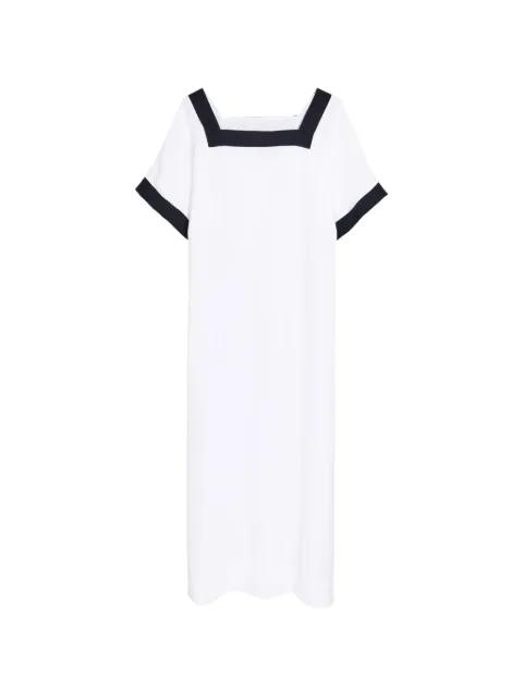 Astypalea square-neck midi dress by LES VACANCES D'IRINA
