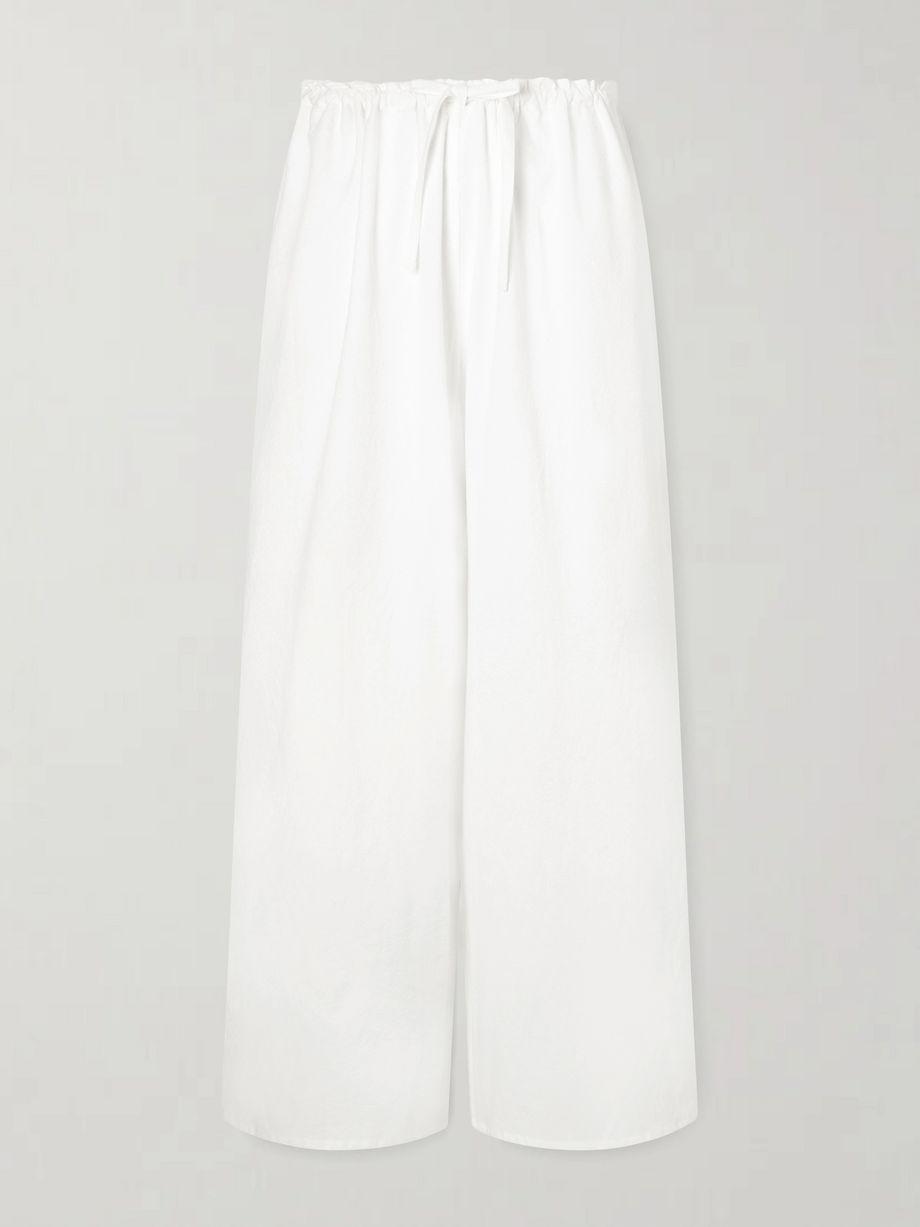 The Pantaloons cotton-poplin wide-leg pants by LES VACANCES D'IRINA