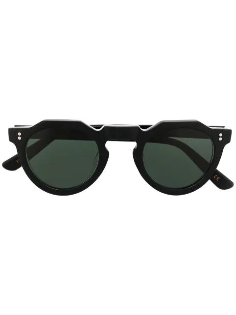 round frame sunglasses by LESCA