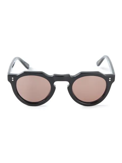 round frame sunglasses by LESCA