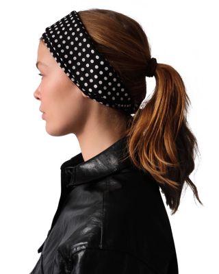 Polka Dot Cotton Bandana by LESCARF