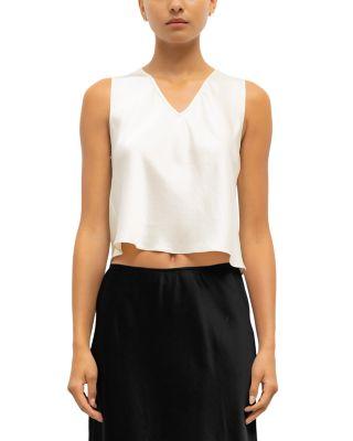 Barb V Neck Shell by LESET
