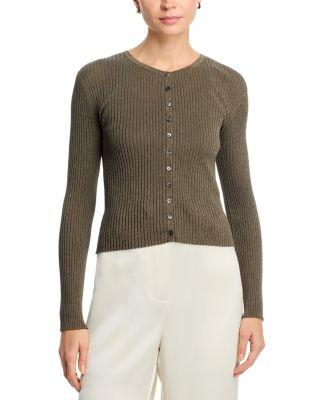 Blake Rib Crew Cardigan by LESET