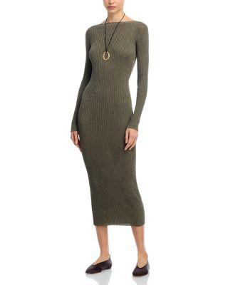 Blake Ribbed Long Sleeve Maxi Dress by LESET