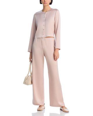 Crewneck Button Front Cardigan & Barb Pants by LESET