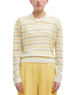 James Stripe Wool Polo by LESET