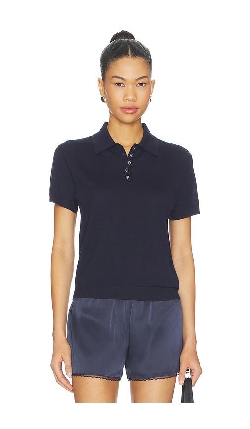 LESET James Short Sleeve Polo in Navy by LESET