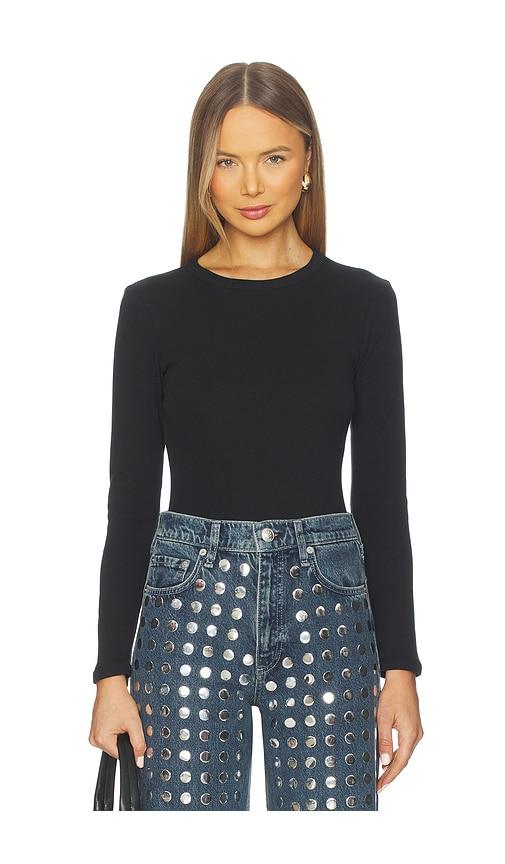 LESET Nando Slim Fit Long Sleeve in Black by LESET