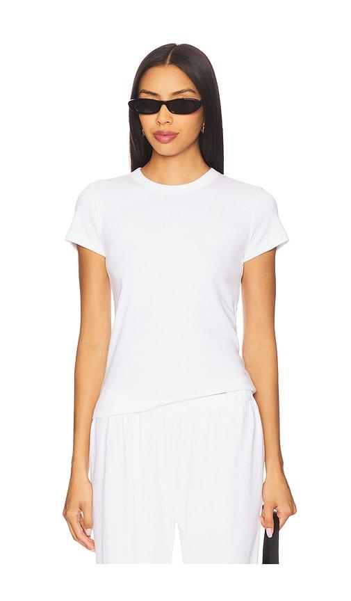 LESET Nando Slim Fit Tee in White by LESET