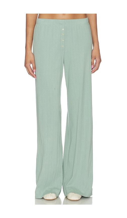 LESET Pointelle Boxer Pant in Teal by LESET
